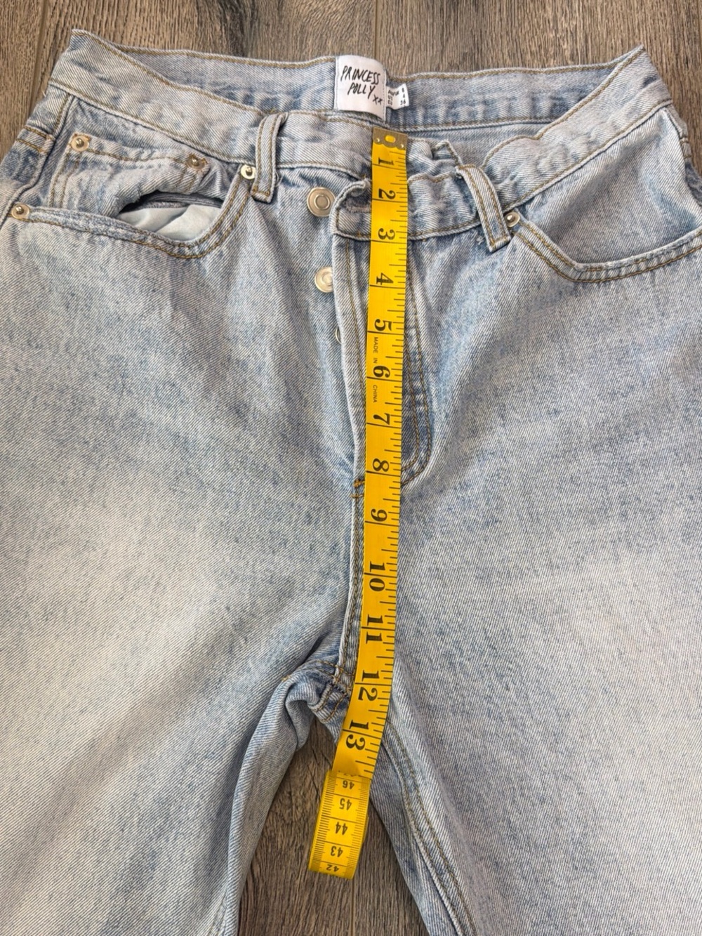 Princess Polly Pale Blue High-Rise Mom Jeans - Picture 8 of 10